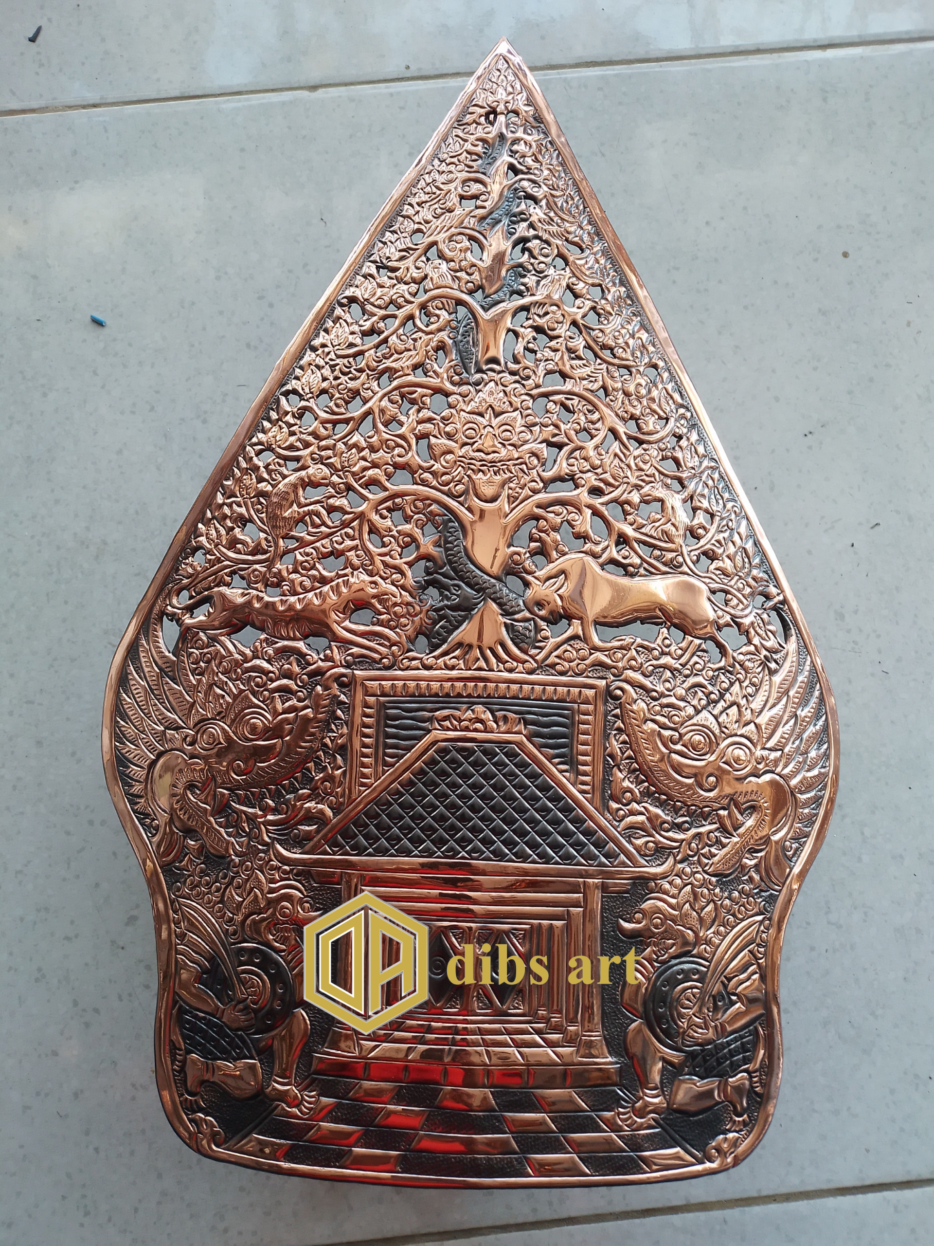 Gunungan Wayang Tembaga Klasik Handmade – Dibs Art gunungan wayang tembaga klasik