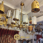 lampu gantung kuningan klasik goldplit