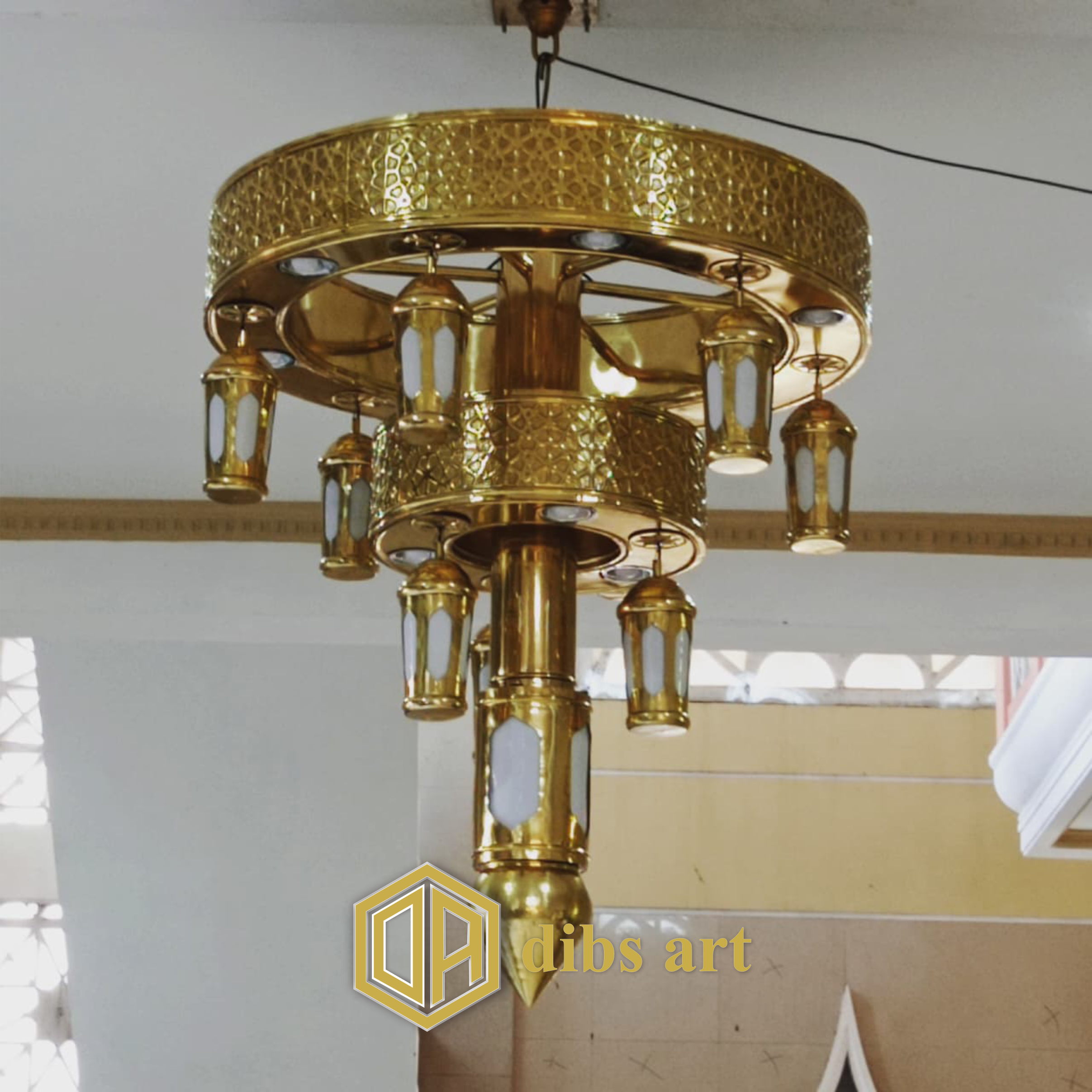 lampu gantung maroko kuningan minimalis Dibs Art