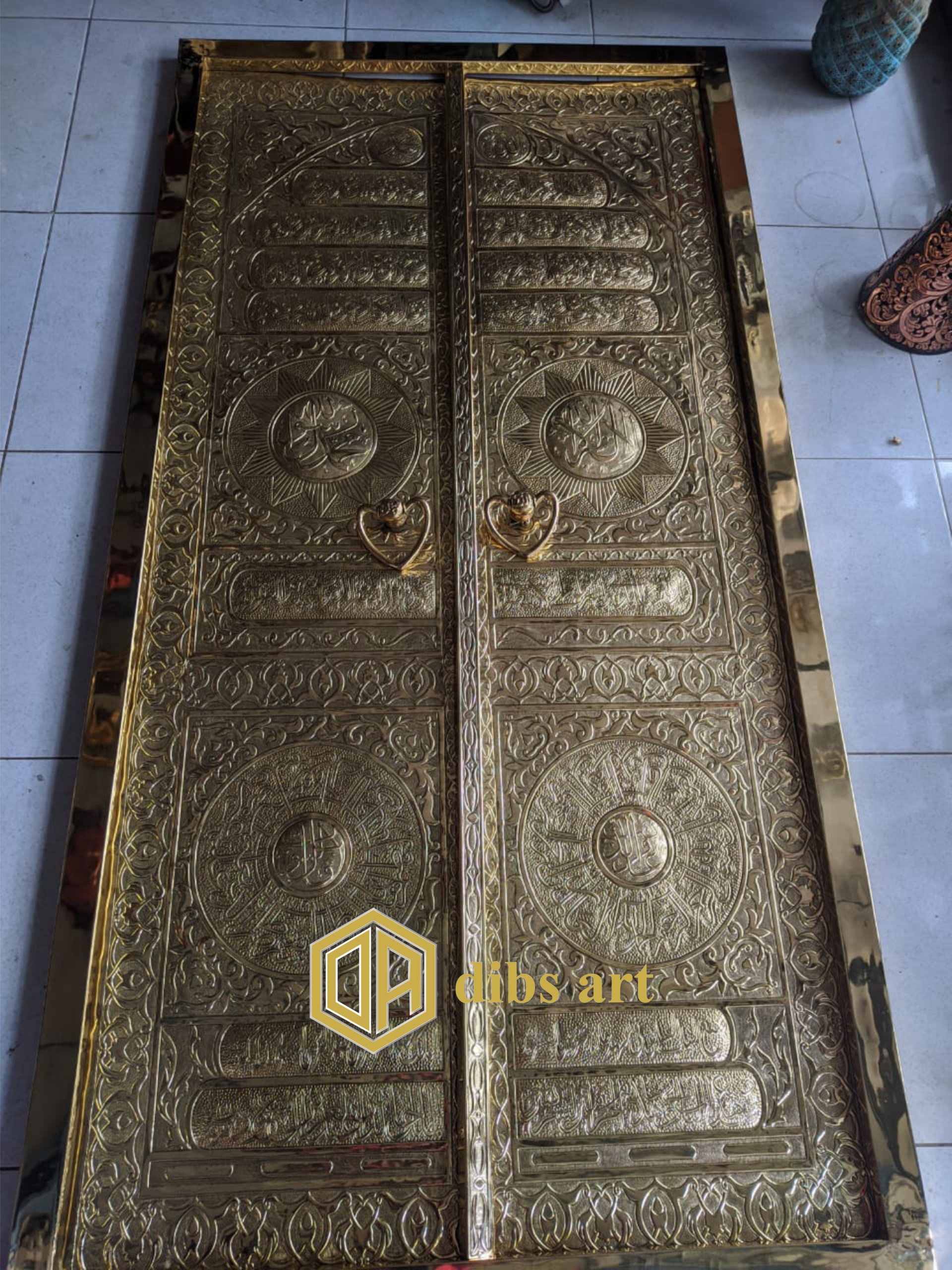 replika pintu ka'bah kuningan handmade Dibs Art