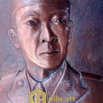 relief tembaga soekarno