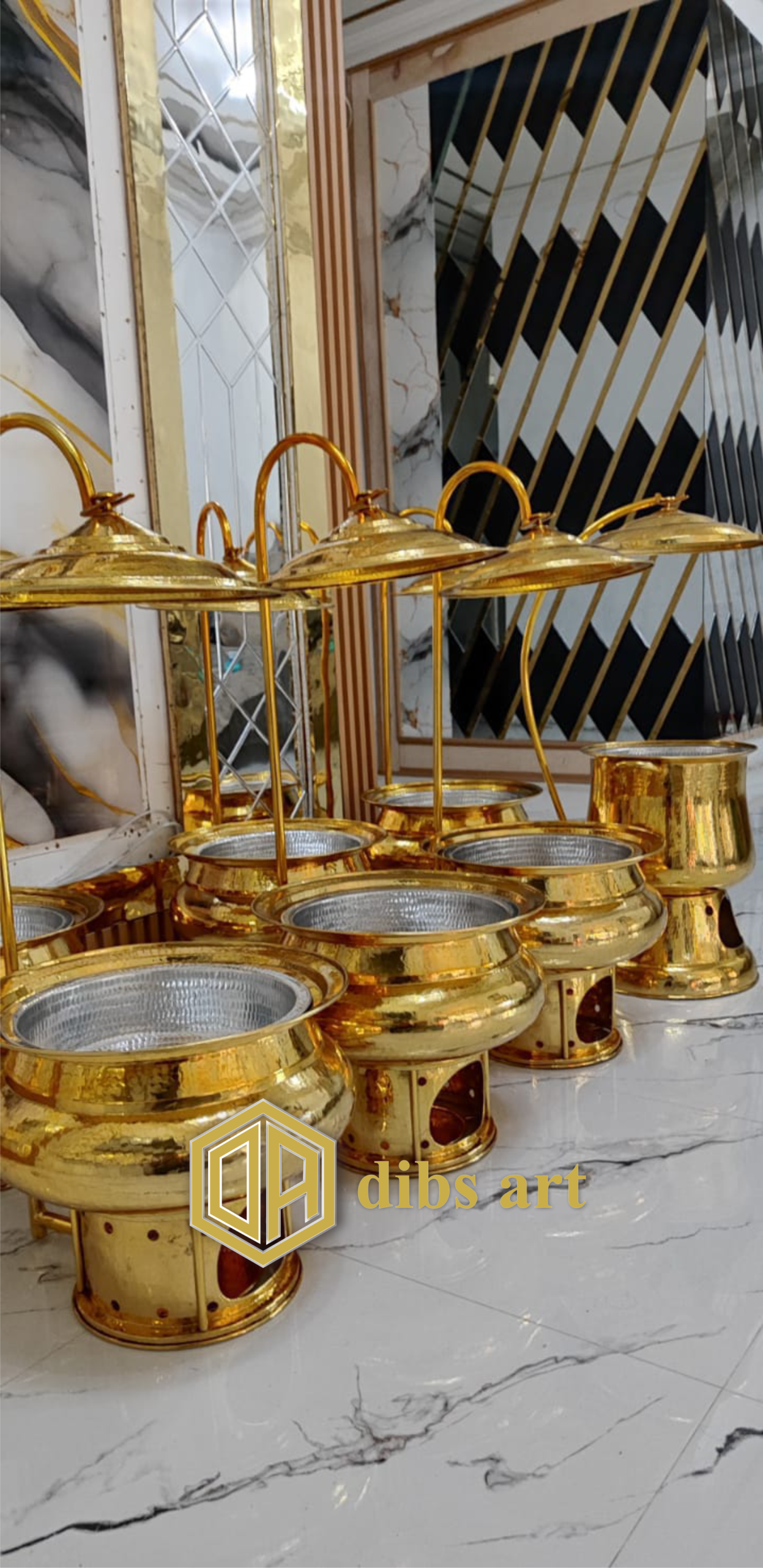 chafing dish kuningan bulat babaran