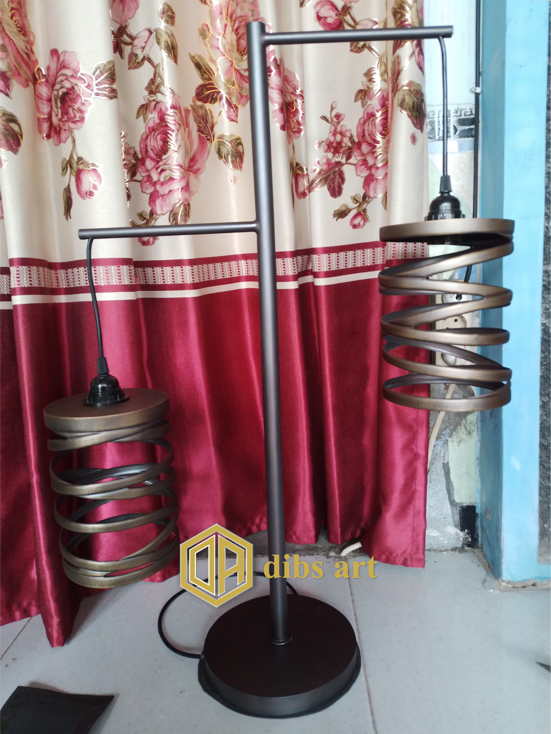 Lampu Berdiri Kuningan Vintage Elegan Premium – Dibs Art lampu berdiri kuningan vintage