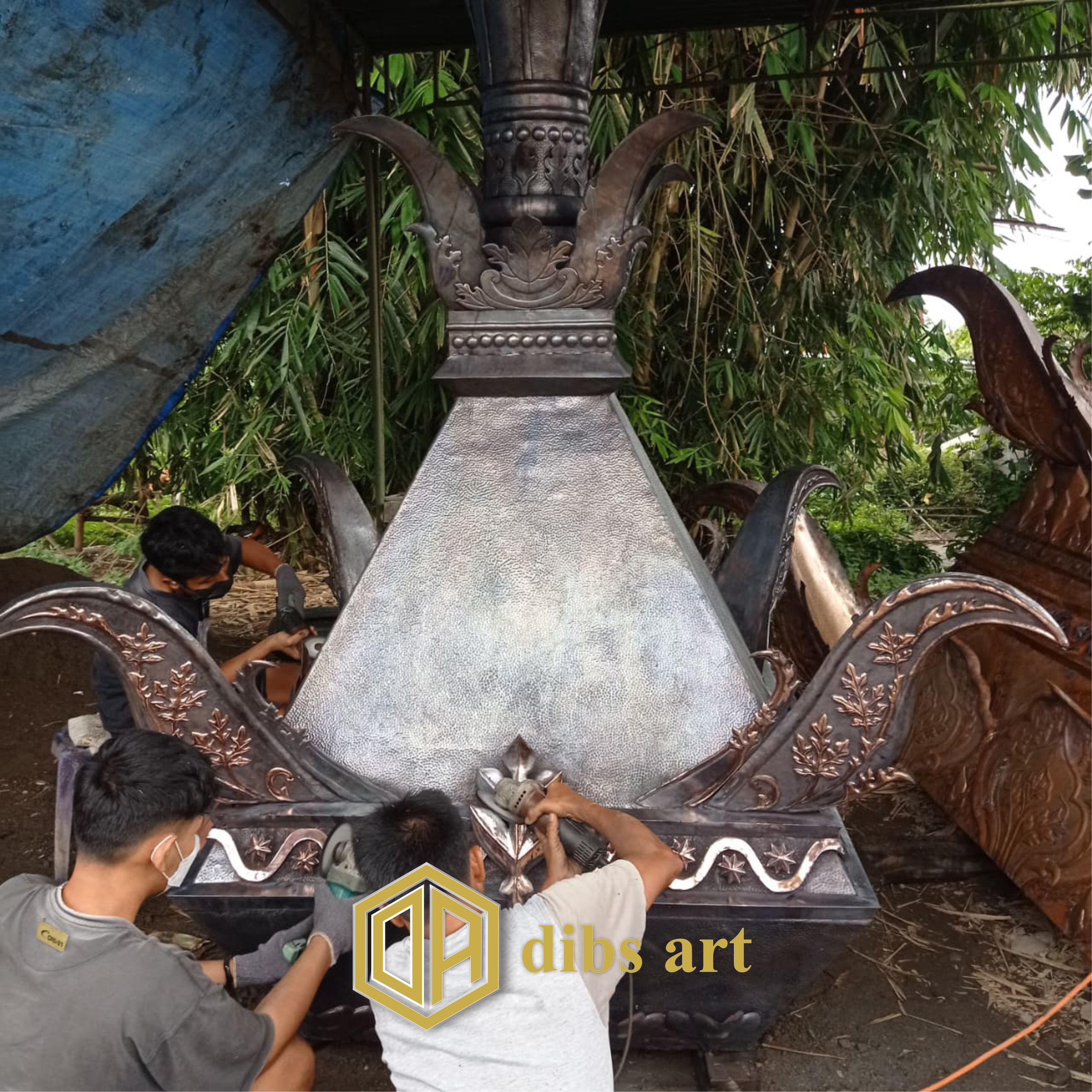 makara tembaga klasik polish hitam