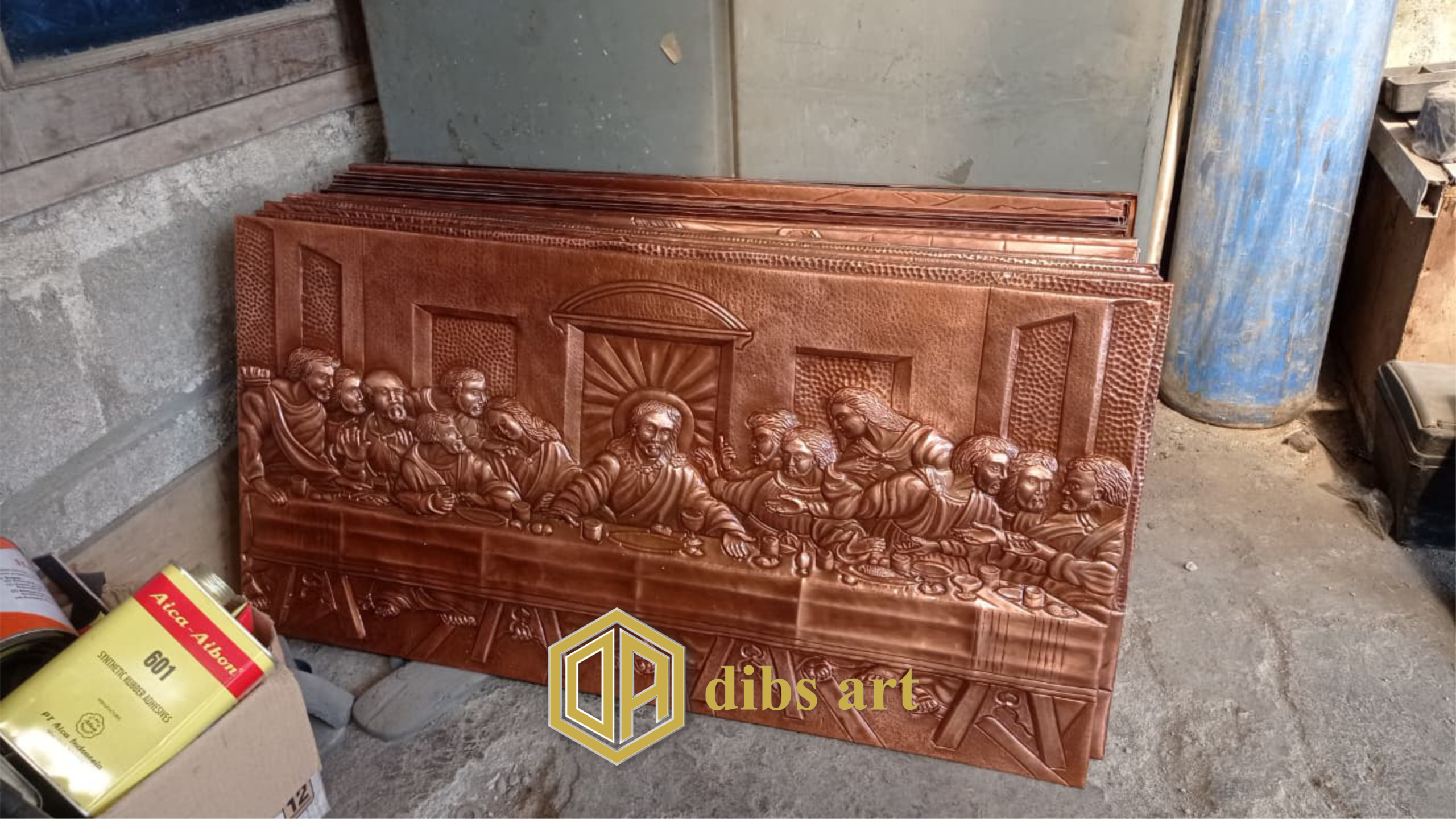 relief tembaga isa almasih lengkap