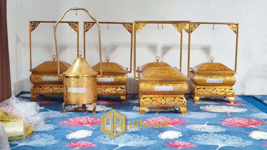 chafing dish kuningan kotak