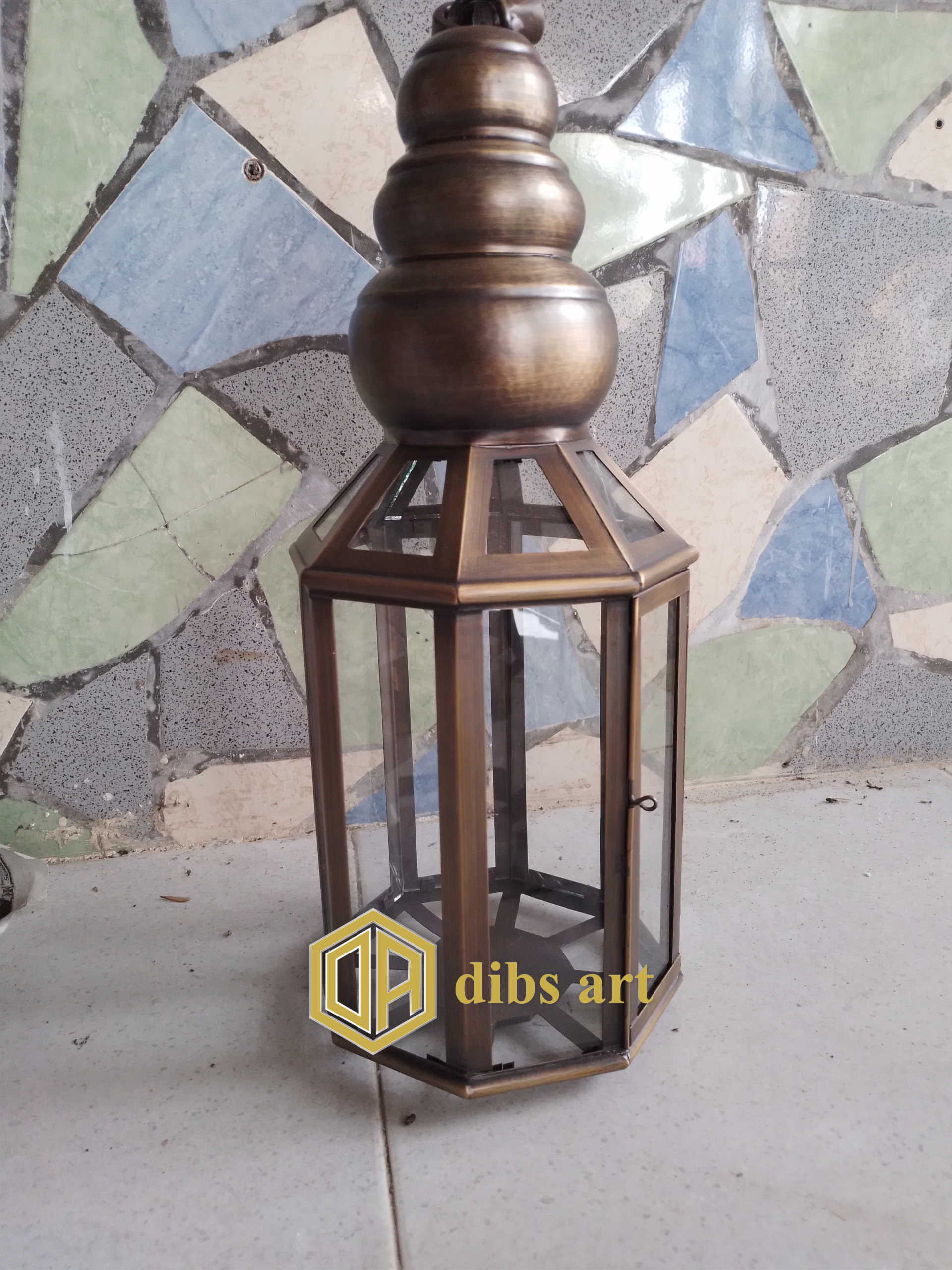 lampu dinding kuningan kaca