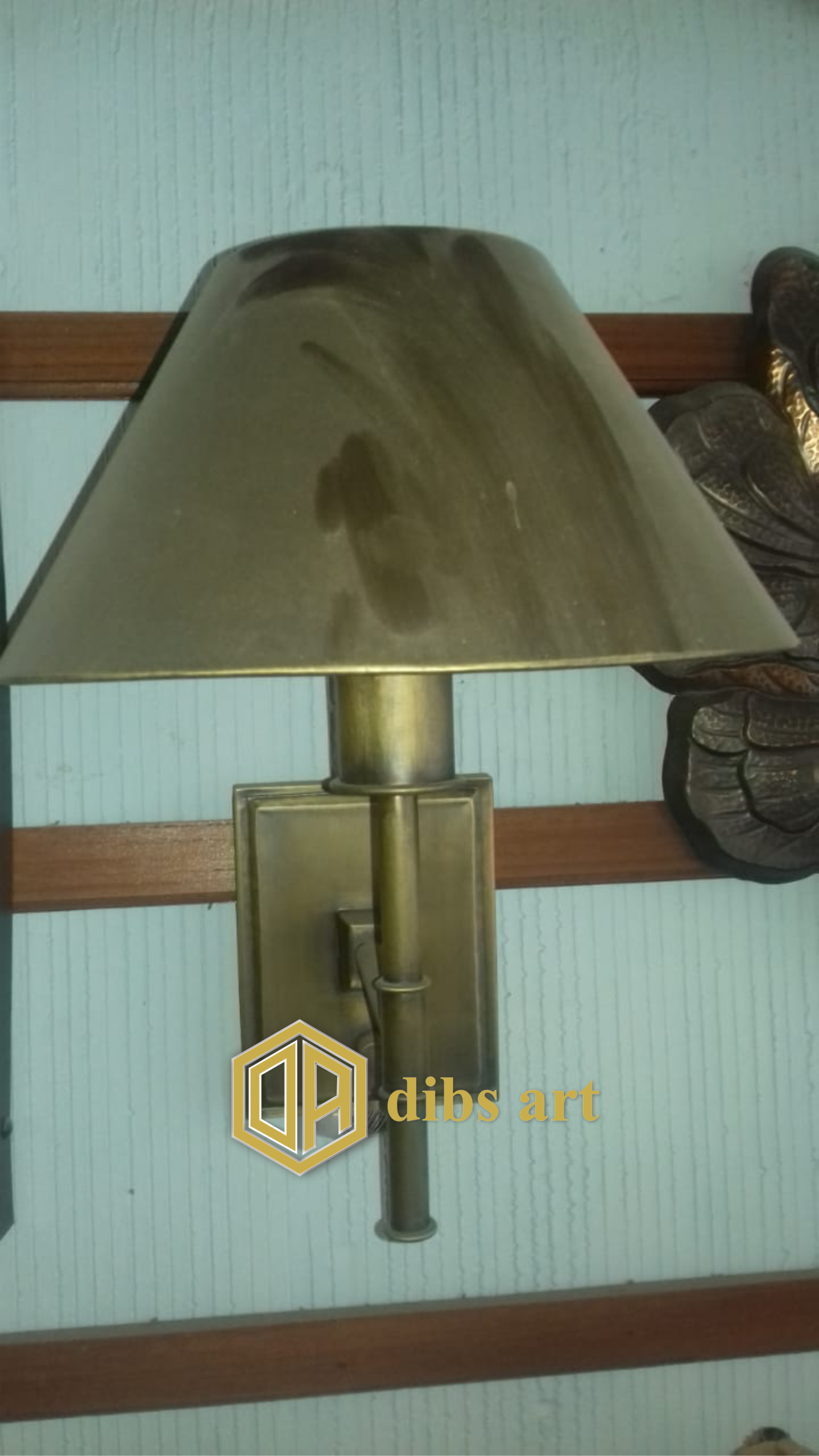 lampu dinding kuningan klasik antik