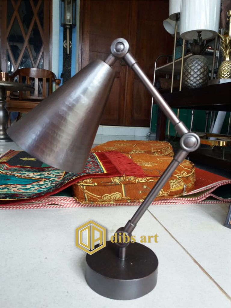 lampu meja kuningan vintage klasik