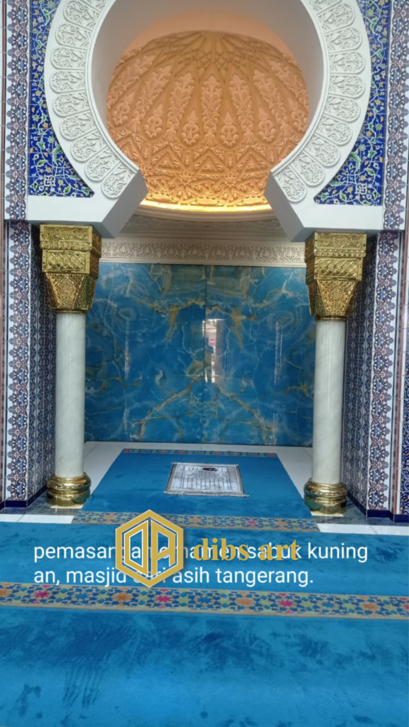 Ornamen Kuningan Tiang Masjid Elegan ornamen kuningan tiang masjid