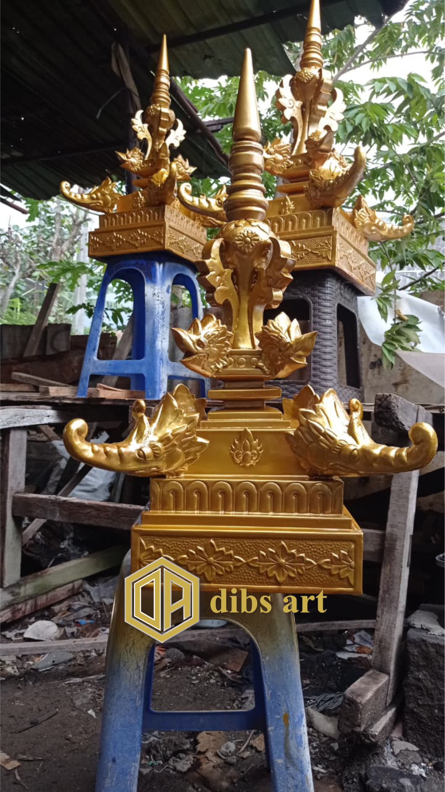ornamen tembaga atap rumah bali artistik