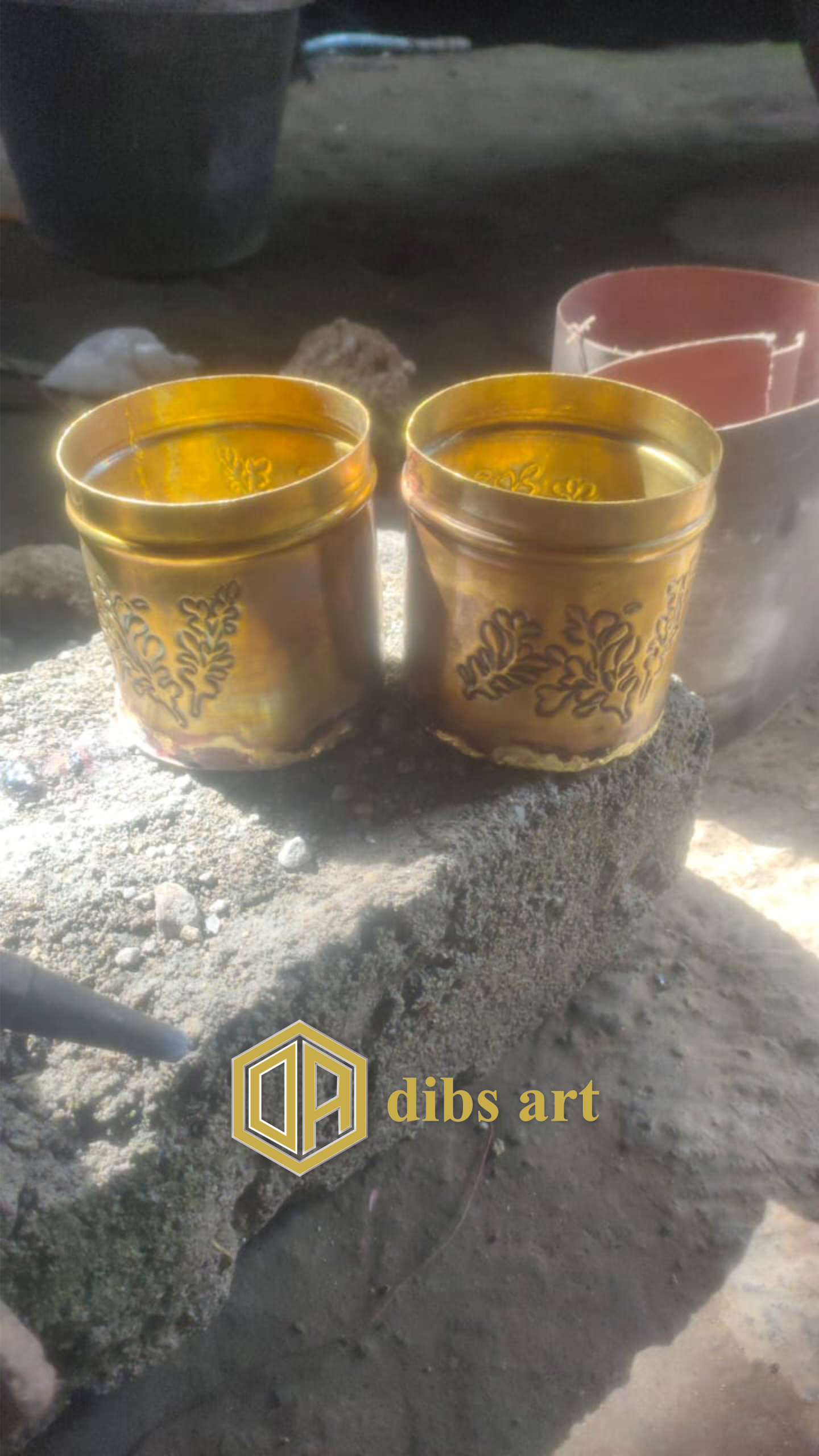 souvenir kuningan tempat lilin