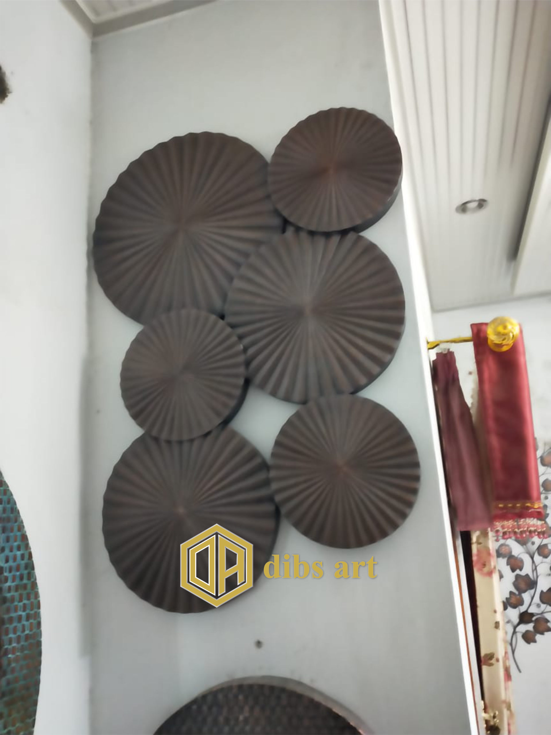 wall decor kuningan payung hitam