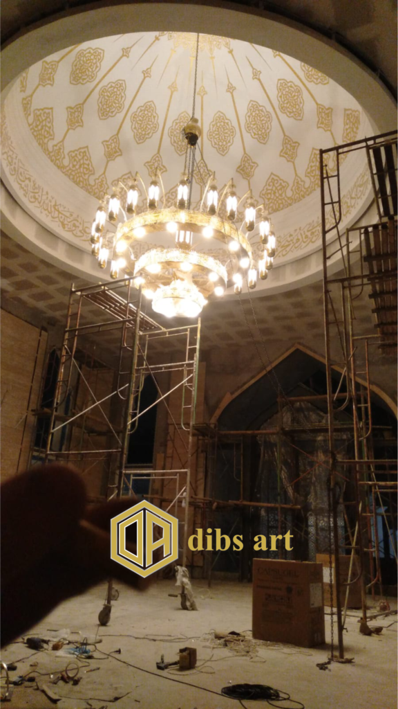 Lampu Gantung Nabawi Kuningan 3 Tingkat lampu gantung nabawi kuningan pemasangan 3 tingkat