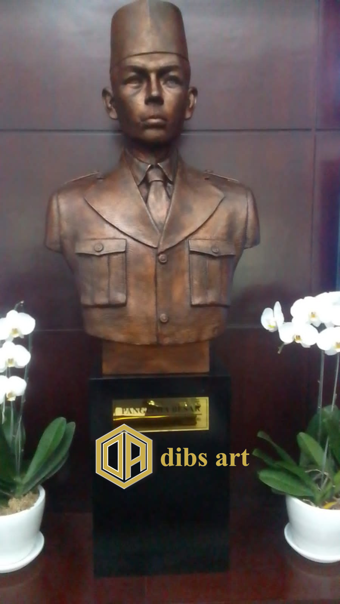 patung tembaga jend soedirman