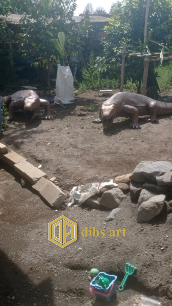 patung tembaga komodo 2