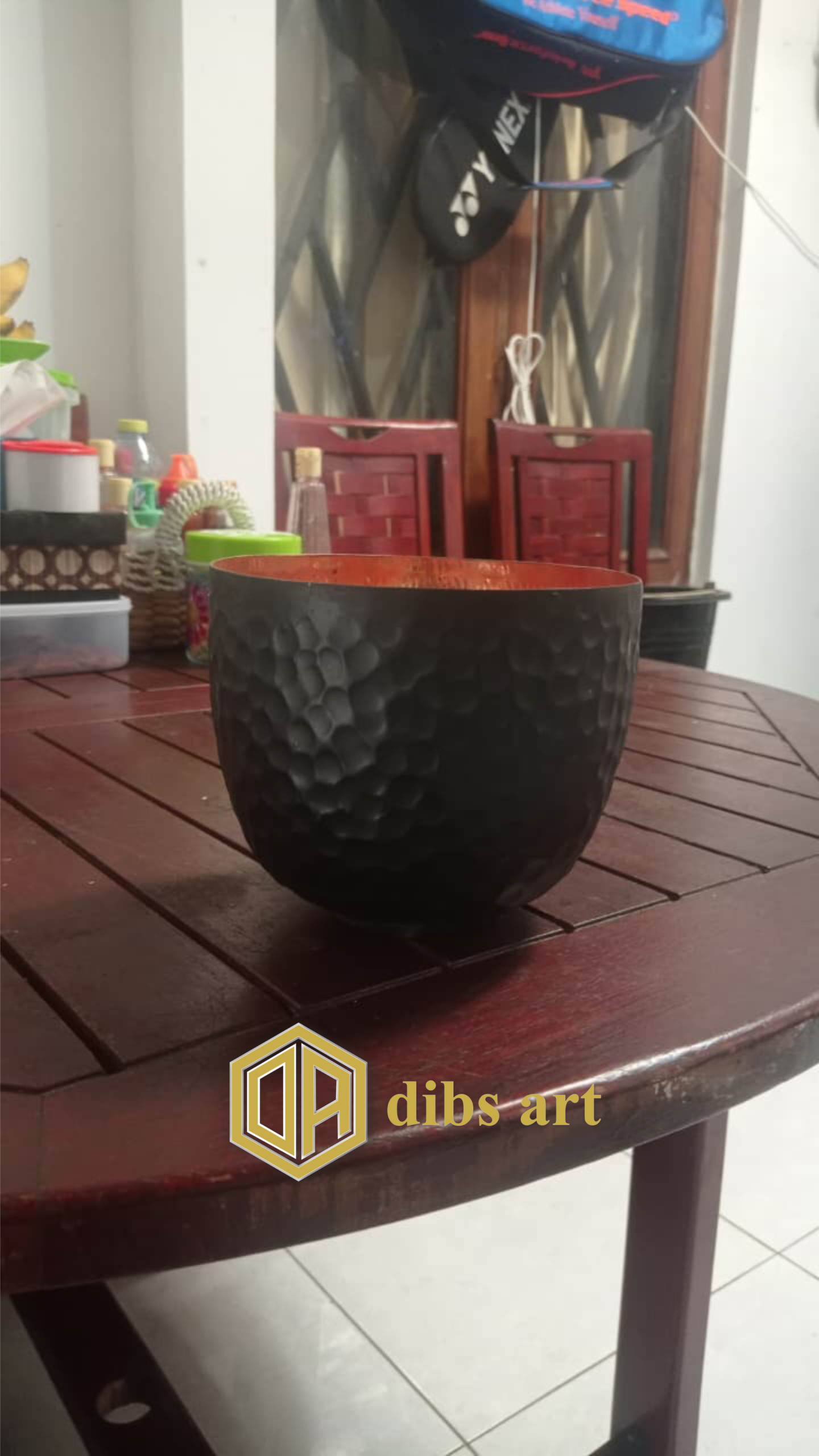 souvenir tembaga vas meja