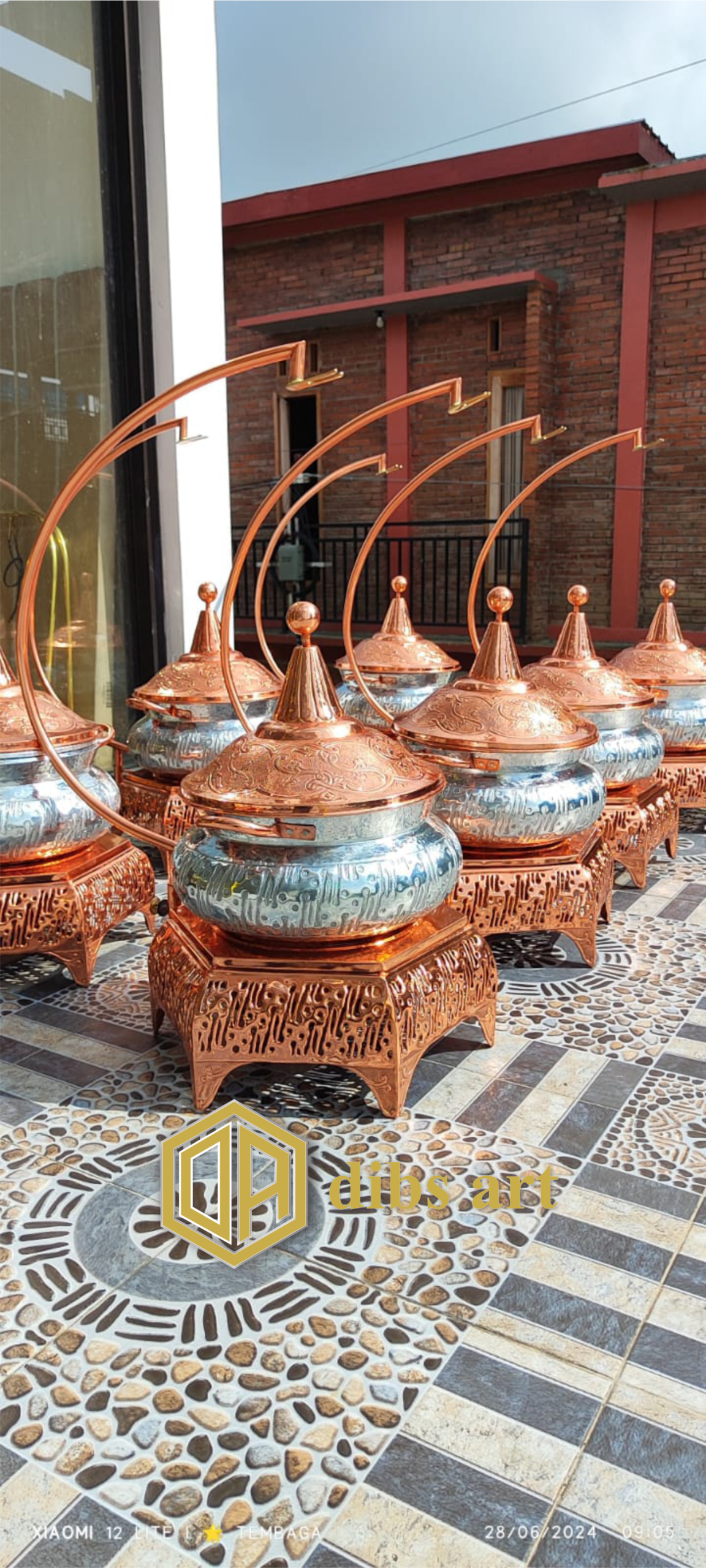 chafing dish tembaga alumunium