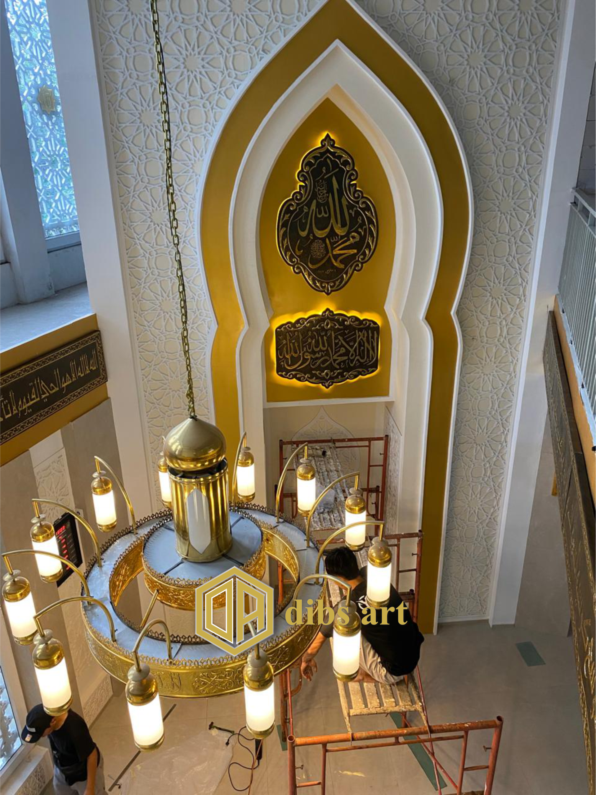lampu gantung nabawi kuningan