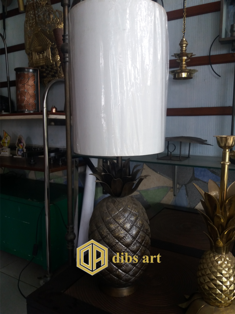 lampu meja nanas warna hitam