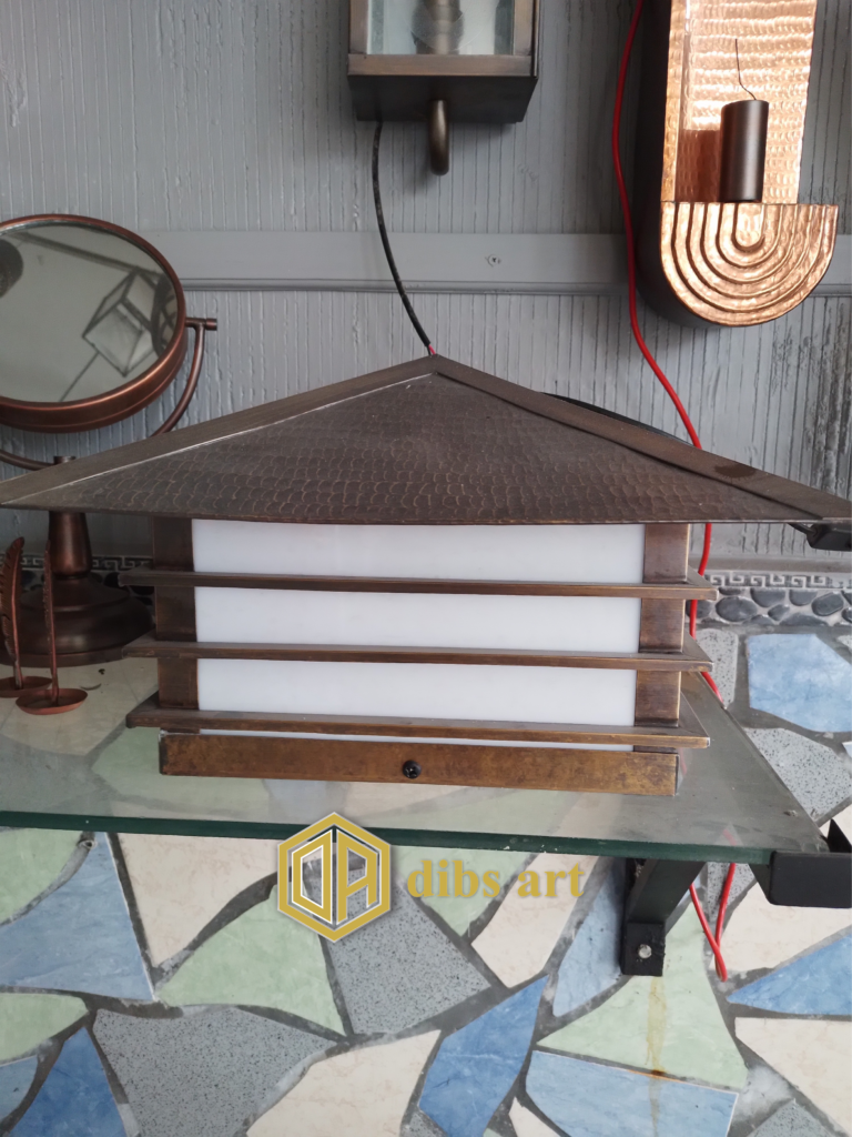 Lampu Meja Tembaga Model Rumah lampu meja tembaga model rumah