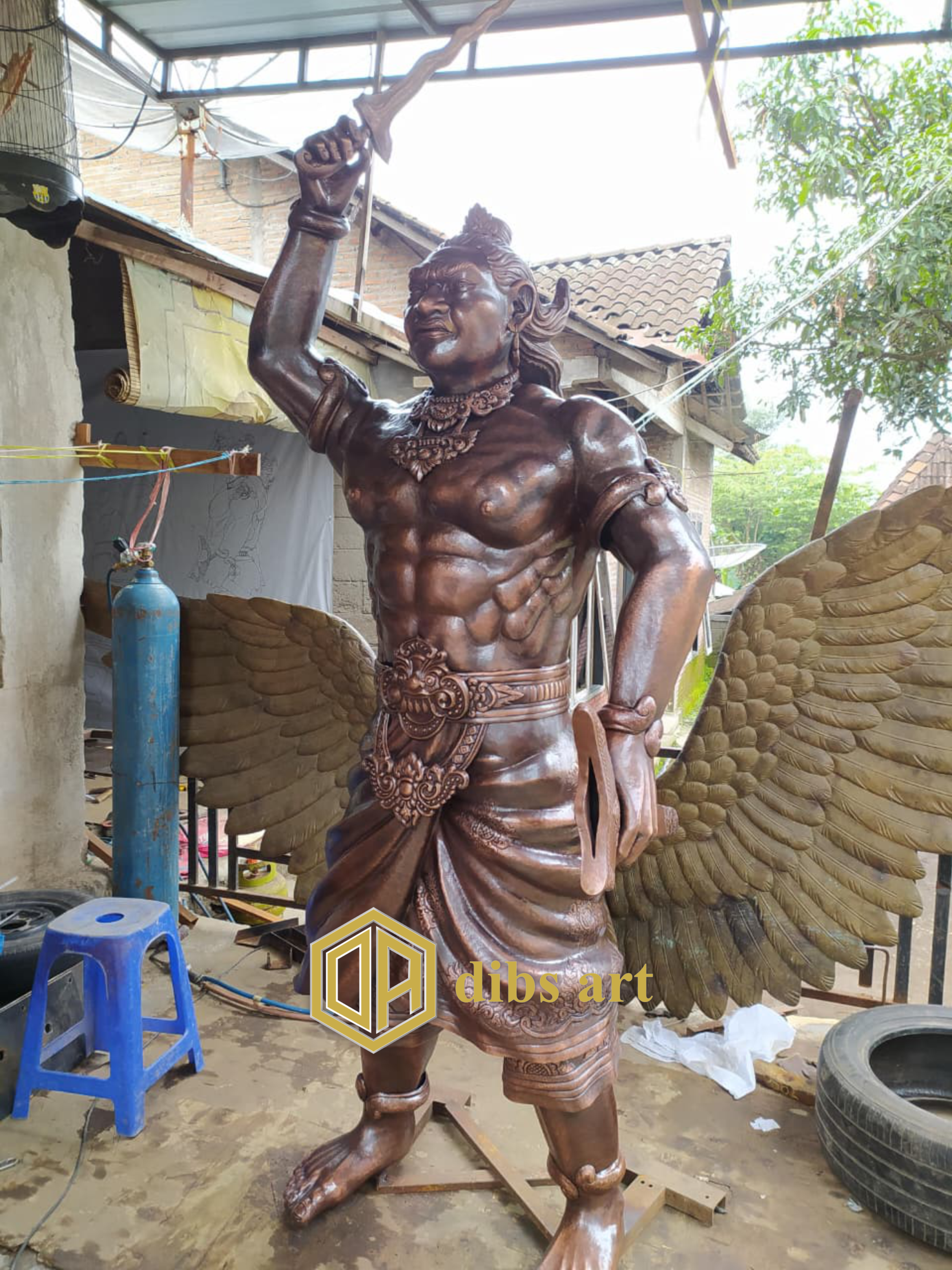 patung tembaga patih gajah mada