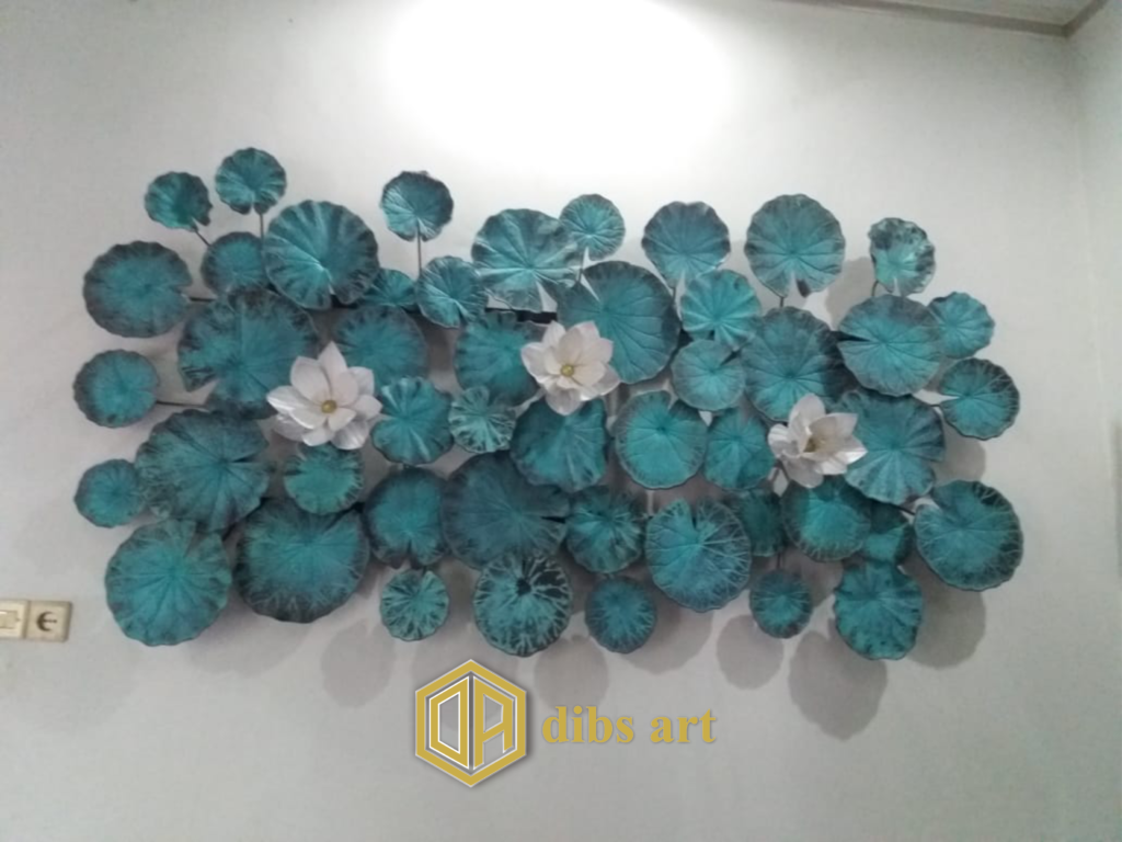 wall decor tembaga teratai