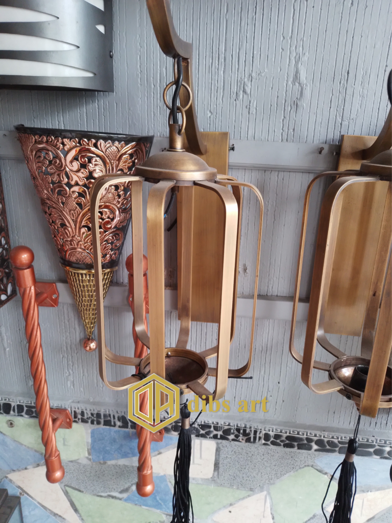 lampu dinding kuningan vintage
