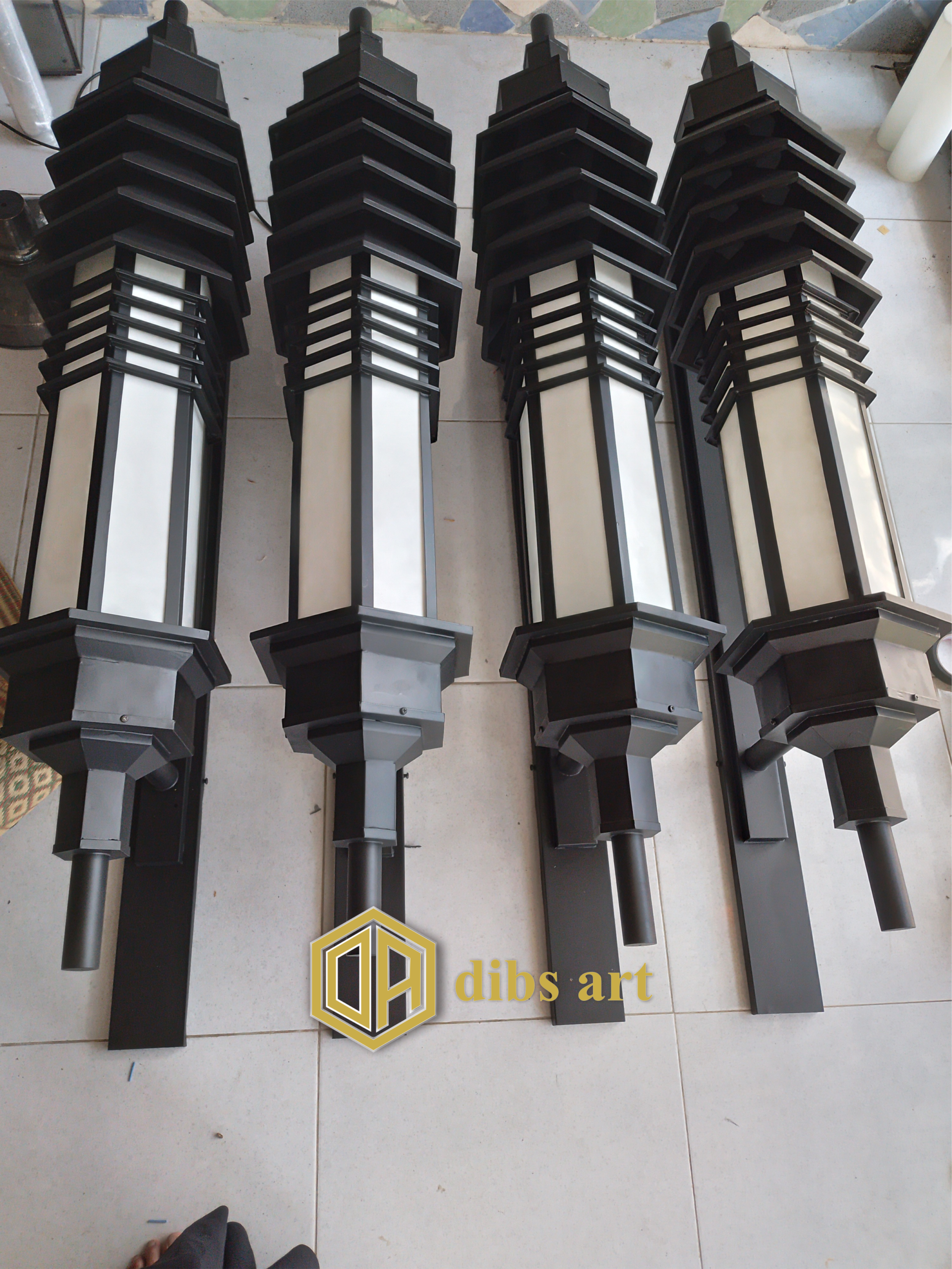 lampu dinding kuningan vintage hitam