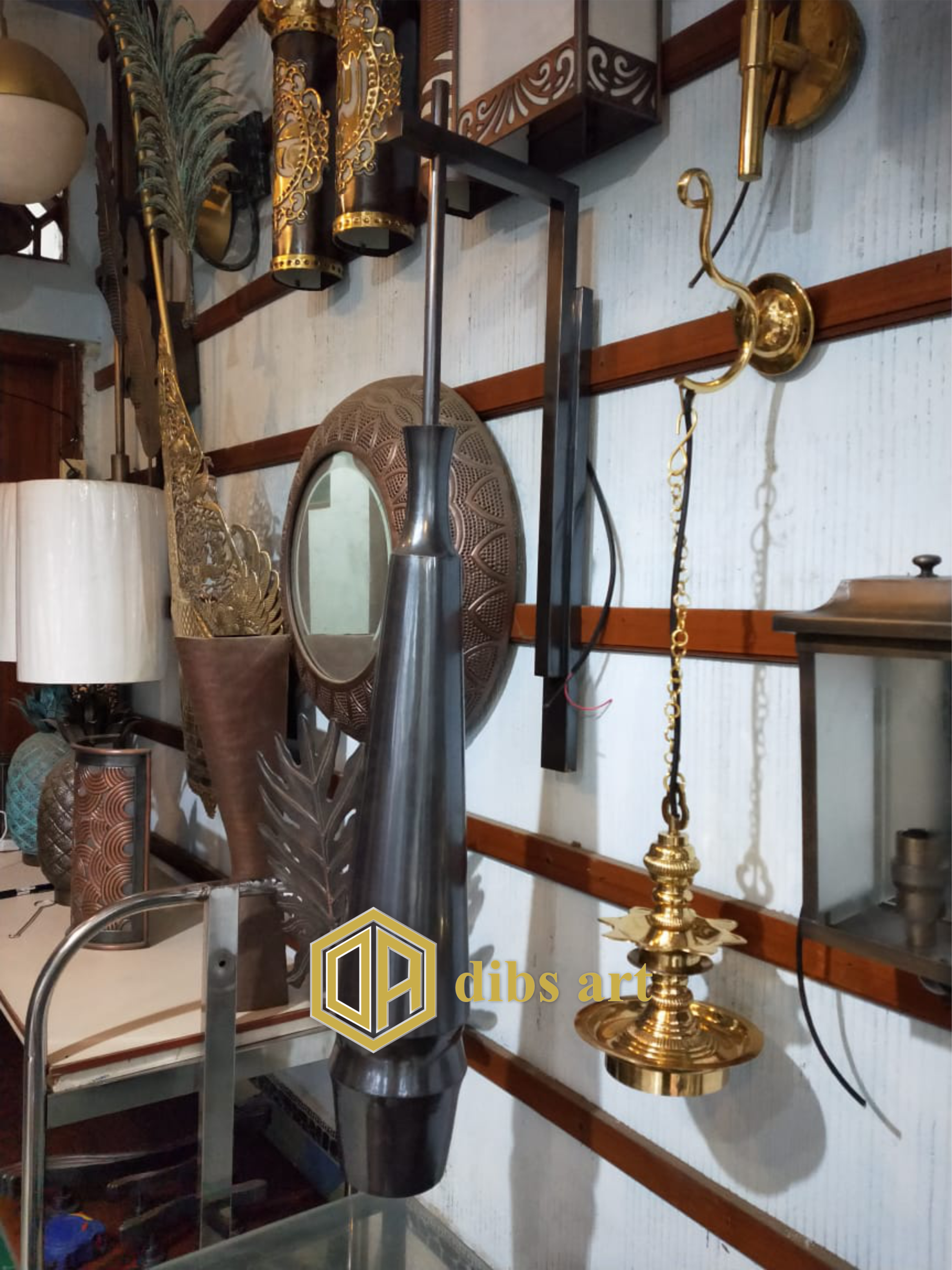 lampu dinding kuningan vintage simple