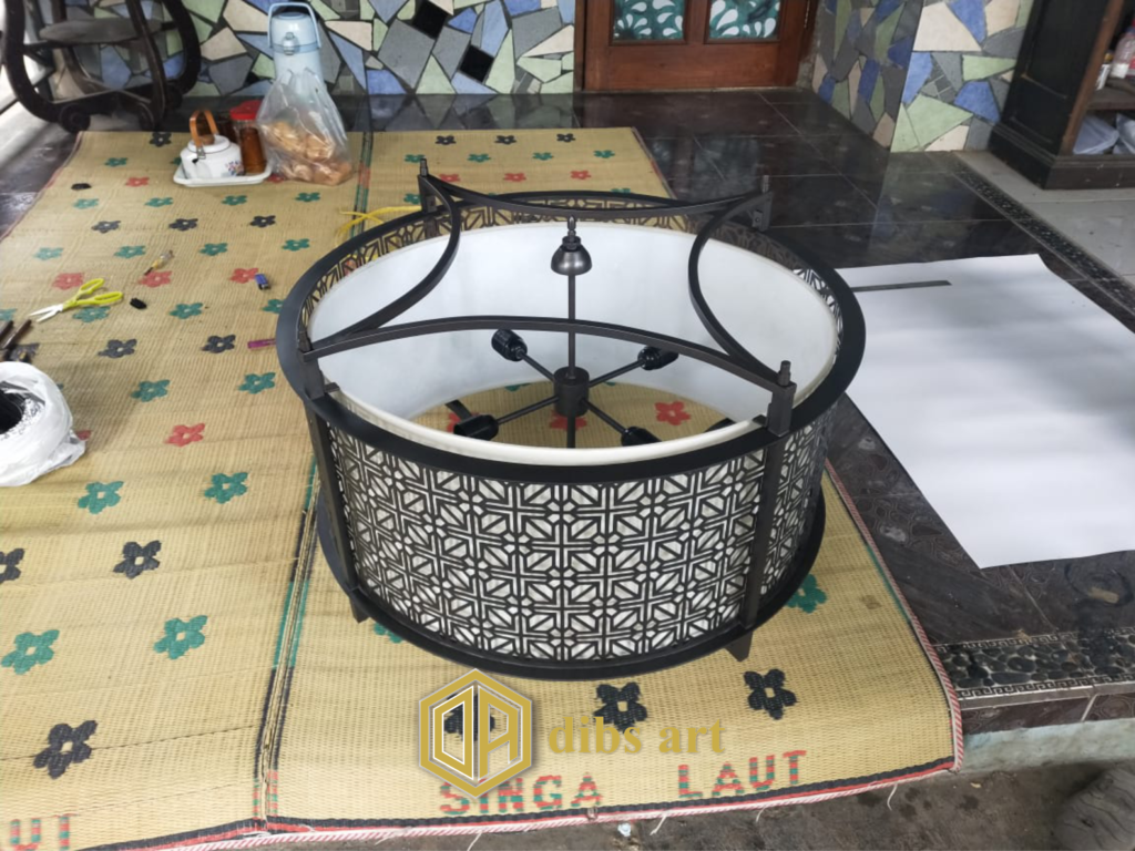 lampu gantung kuningan vintage modern 2