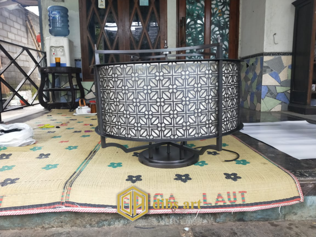 lampu gantung kuningan vintage modern 3