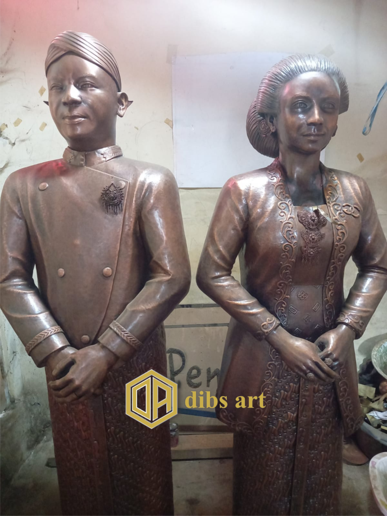patung tembaga tokoh 6