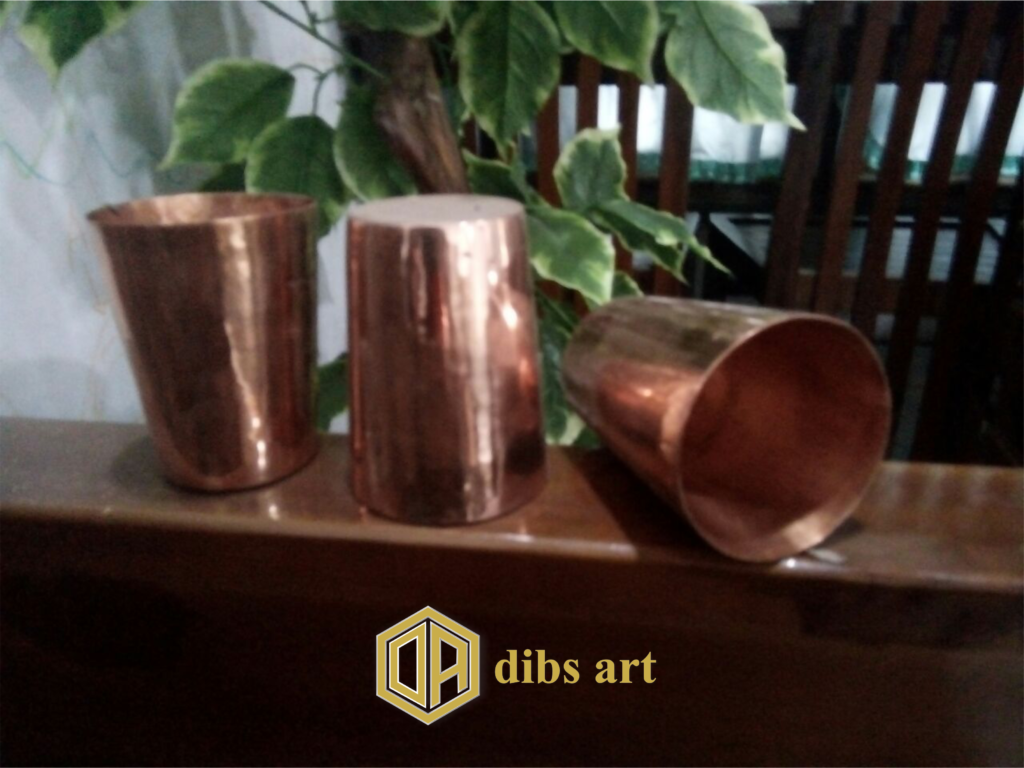 souvenir tembaga gelas