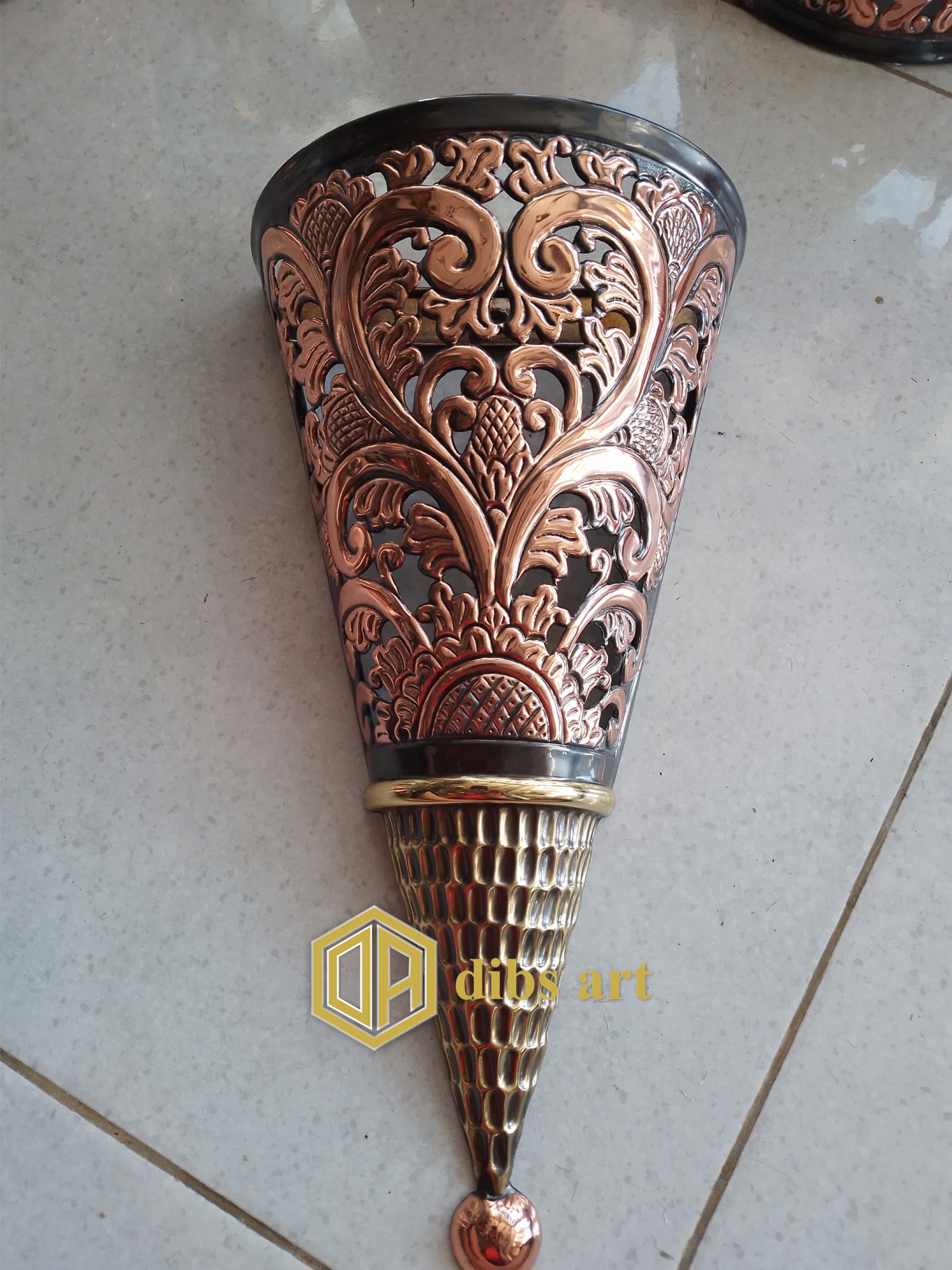 lampu dinding tembaga kuningan klasik