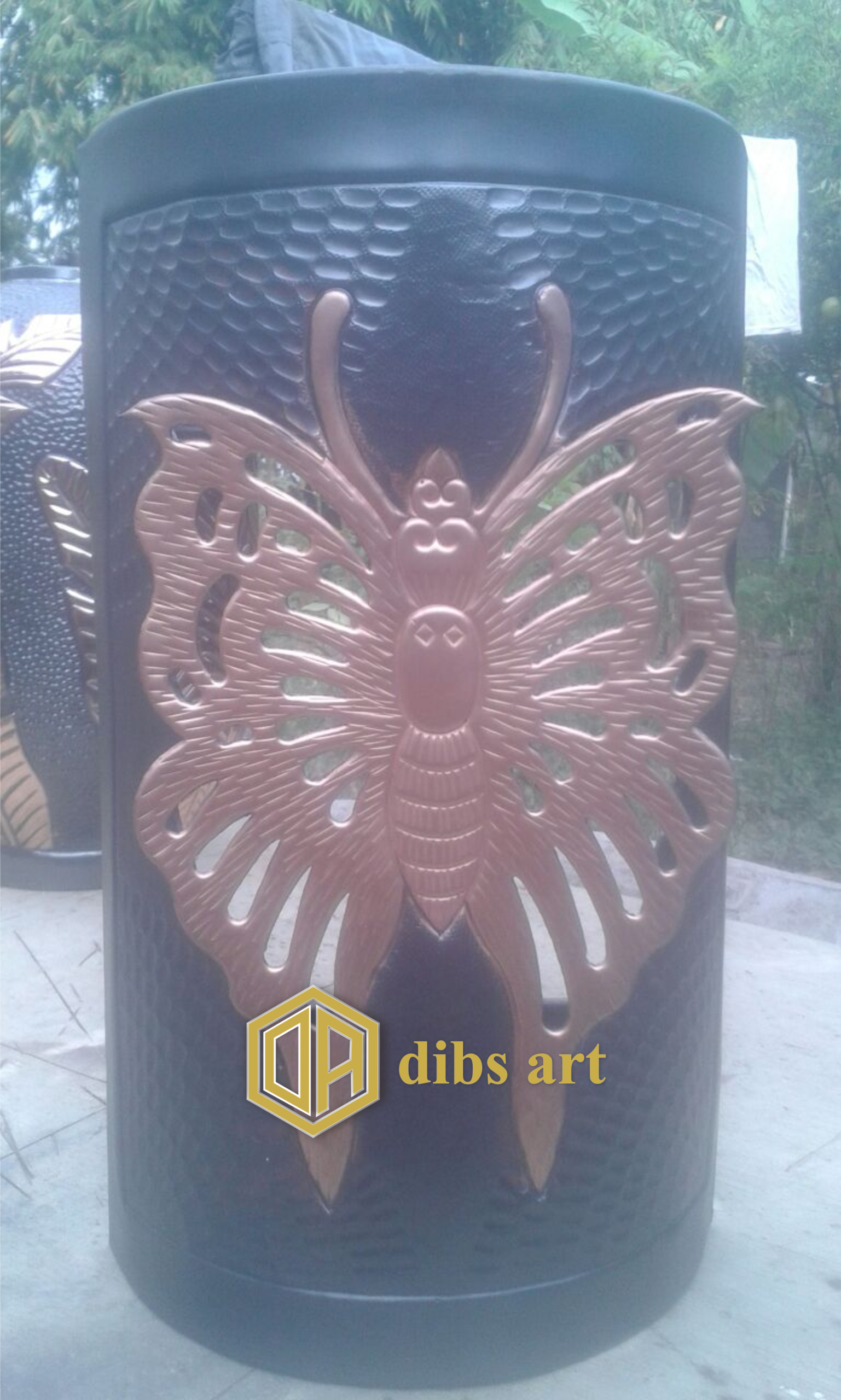 lampu dinding tembaga kupu kupu