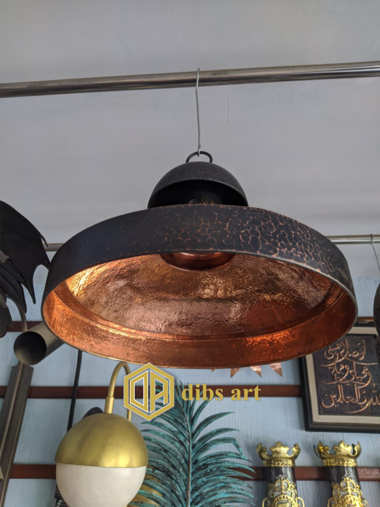lampu gantung tembaga klasik antik