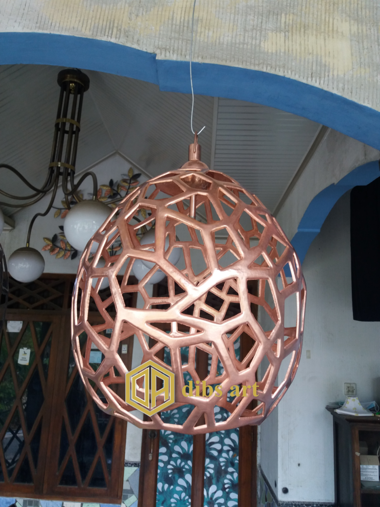 lampu gantung tembaga minimalis