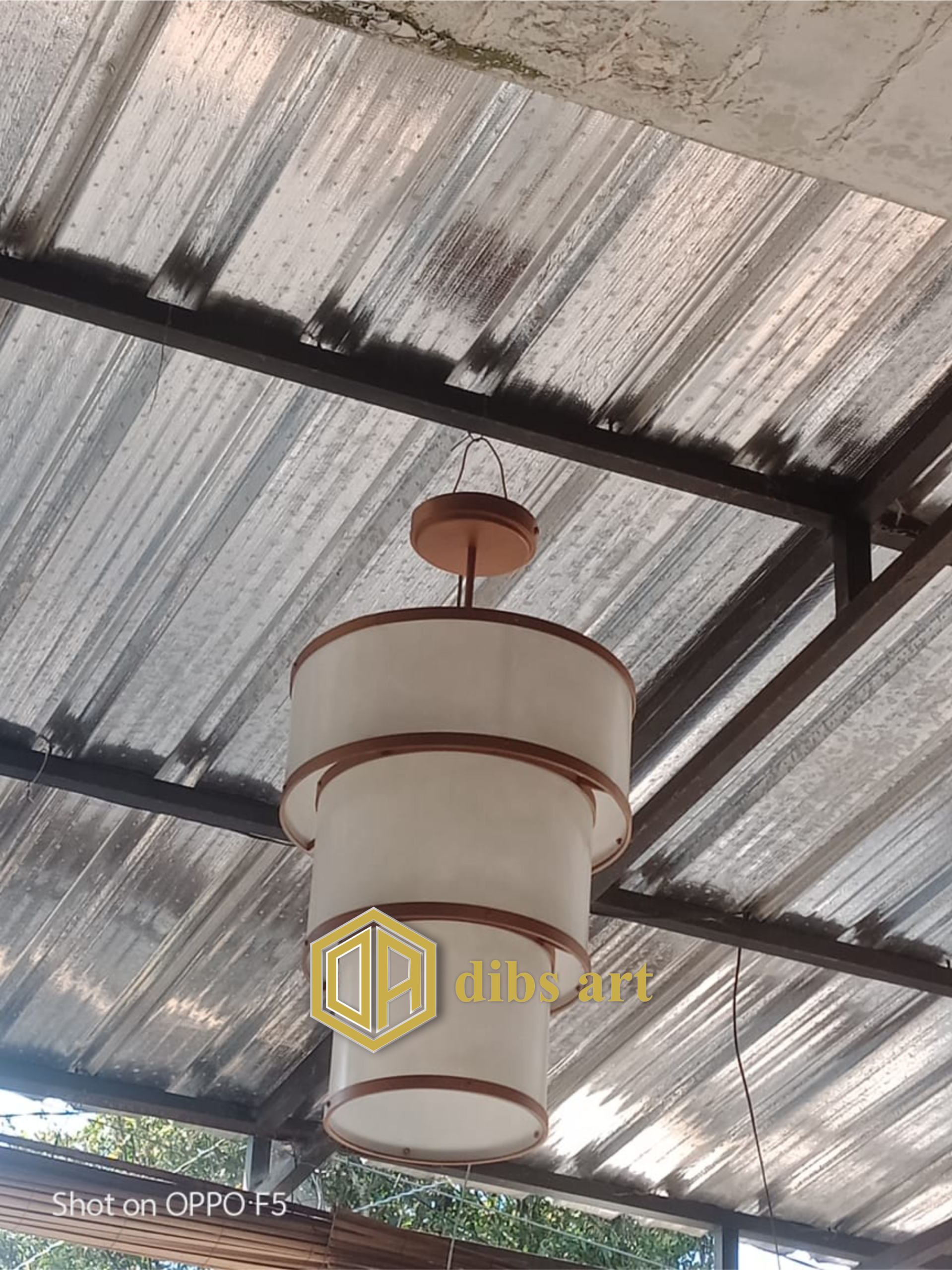 lampu gantung tembaga minimalis original