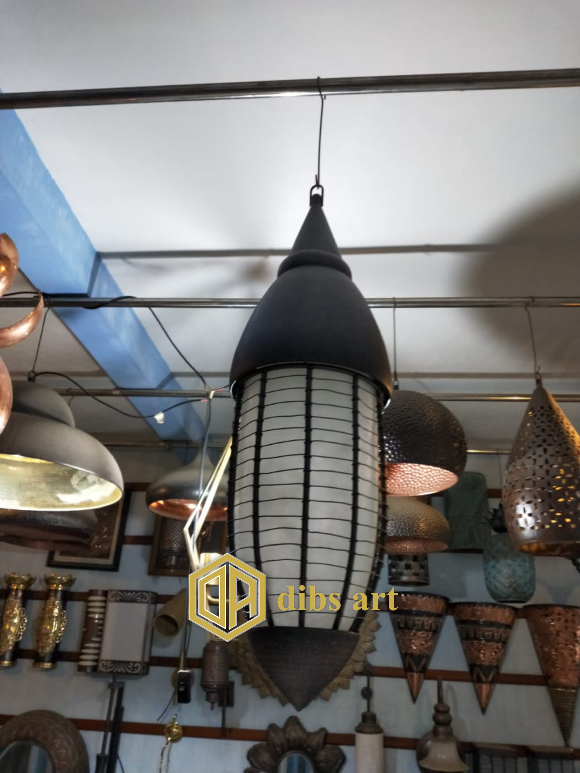 lampu gantung tembaga vintage